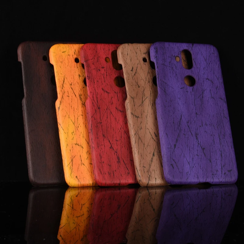 Asus Zenfone 5 Lite ZC600KL 6inch Wood grain PU leather +PC case