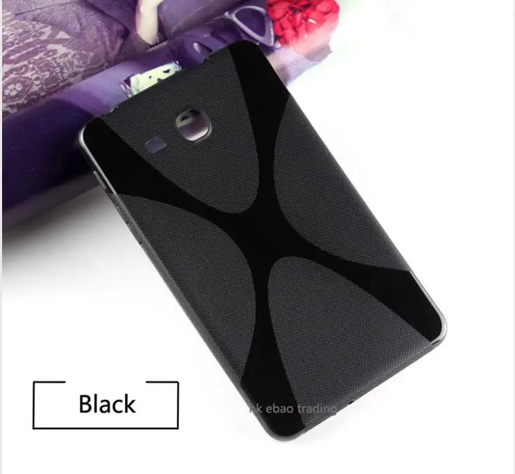 X Line Чехол из ТПУ, мягкий силиконовый гелевый Чехол для samsung Galaxy Tab A 7,0 T280 T285 edition - Цвет: Black