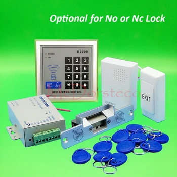 

Brand New DIY 125khz Rfid Door Access Control Kit Set with Electric Strike Lock + 10 RFID keyfob Card Full Access Control System