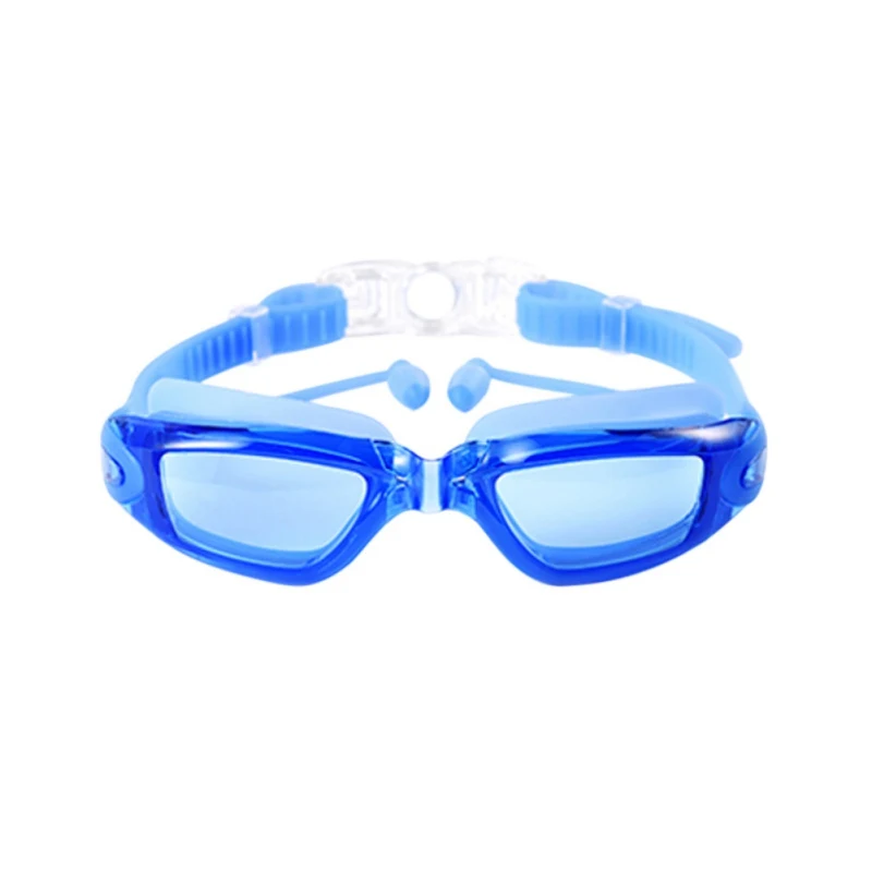 Мужские и женские очки для плавания, костюм HD водонепроницаемые очки для плавания+ шапочка для плавания+ зажим для носа+ Заглушки для ушей