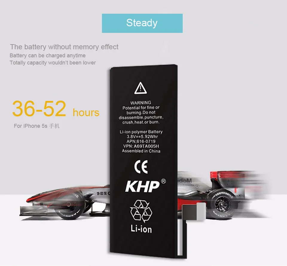 NEW 2017 100% Original KHP Phone Battery For iPhone 5S Capacity 1560mAh Repair Tools 0 Cycle Replacement Batteries Sticker (16)
