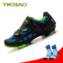 Tiebao cycling shoes sapatilha ciclismo mtb Cycling Sneakers self-locking bicycle shoes men Breathable Mountain Bike Shoes santic cycling shoes men 2018 self locking mountain bike shoes pro bicycle shoes athletic sneakers zapatillas ciclismo black