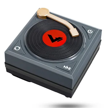 

SOONHUA Mini Retro Phonograph Speaker Smart Bluetooth 5.0 Bass HD Stereo Sound Large Capacity Battery Loudspeaker For Cellphones