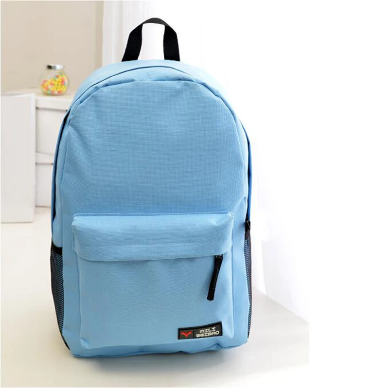 Fashion Women Vintage Canvas Backpacks Solid Casual String Rucksack Girl Students Mochila Drawstring School Bag Free