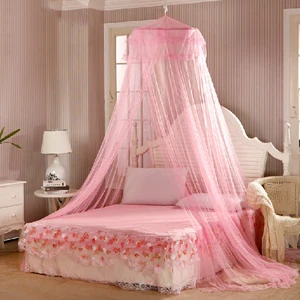 60*250*850 см элегантный круглый кружевной навес в виде насекомых для кровати, занавеска, купол, москитная сетка, дом, постельные принадлежности, Декор, летний продукт - Цвет: Розовый