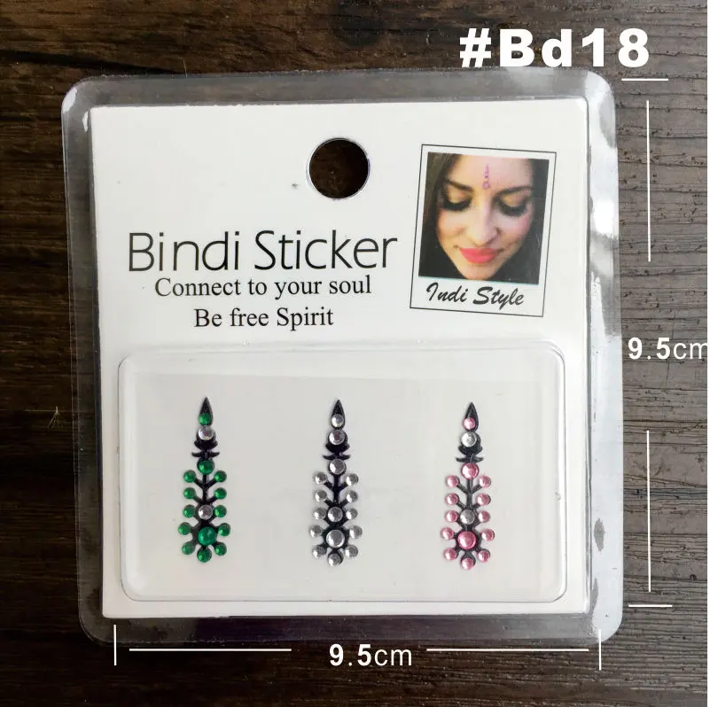 BD20 фестиваль стиль горный хрусталь, драгоценный камень Бинди татуировки тела ювелирные изделия Bindis - Цвет: bd18