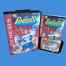 Каратель с коробкой и руководством 16bit MD карточная игра для sega Mega Drive для Genesis