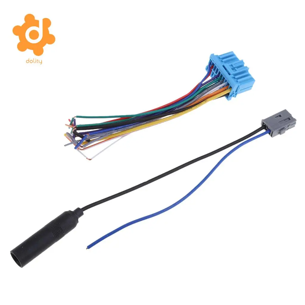 dolity Audio Car Stereo Wiring Harness Radio Antenna for Honda/Suzuki/Haima/Mazda