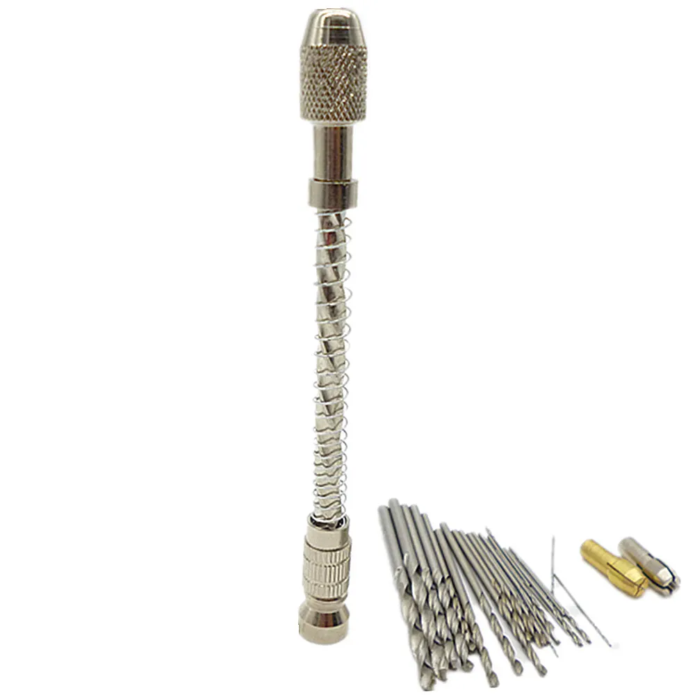 Semi Automatic Hand Drill Mini Pin Vise Wood Spiral Hand Push Drill