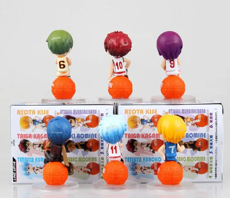 6 قطعة/الوحدة Kuroko كرة السلة Kuroko لا سلة PVC الشكل فضفاض مجموعة لعبة الكرتون & أنيمي الفيلم الجلوس في كرة السلة 6 قطعة/الوحدة Kuroko كرة السلة Kuroko لا سلة PVC الشكل فضفاض مجموعة لعبة الكرتون & أنيمي الفيلم الجلوس في كرة السلة