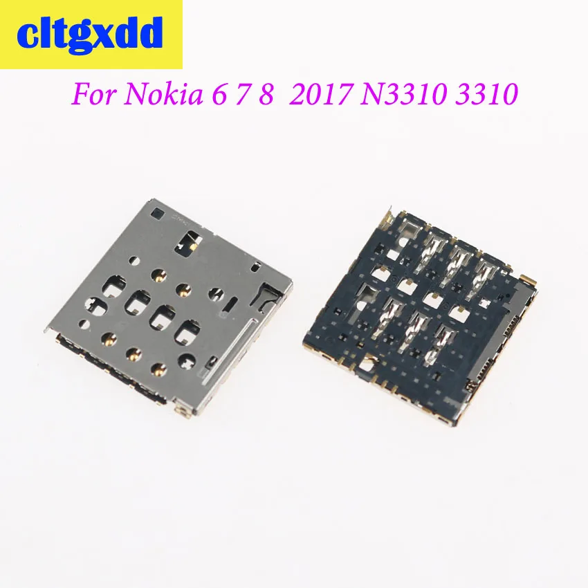 Cltgxdd Новинка для Nokia 6 7 8 N6 N7 N8 2017 N3310 3310 слот чтения Sim-карт держатель разъем |