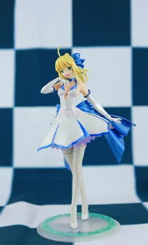 

Japanese Anime Action figure Fate/stay Night Grand Order ALTER night saber white dress figure PVC 27cm model collection doll