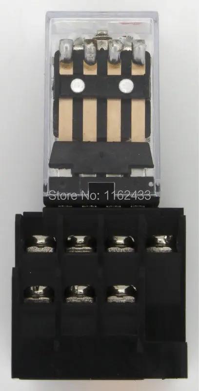 10pcs/lot HH54PL AC 110V LED indicator electromagnetic relay with