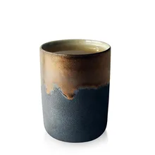 270 мл креативная ручная работа ржавчина эмалированная Кружка японский стиль керамическая грубая керамика кофейная чашка ровные кружки чай молоко Питьевая Посуда