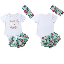 Новорожденных наряд для девочек спортивный комбинезон боди+ брюки Set0-24M