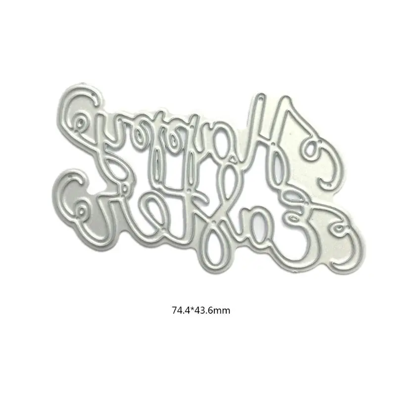 

Happy Easter Metal Cutting Dies Stencil DIY Scrapbooking Album Stamp Paper Card Embossing Crafts Decor