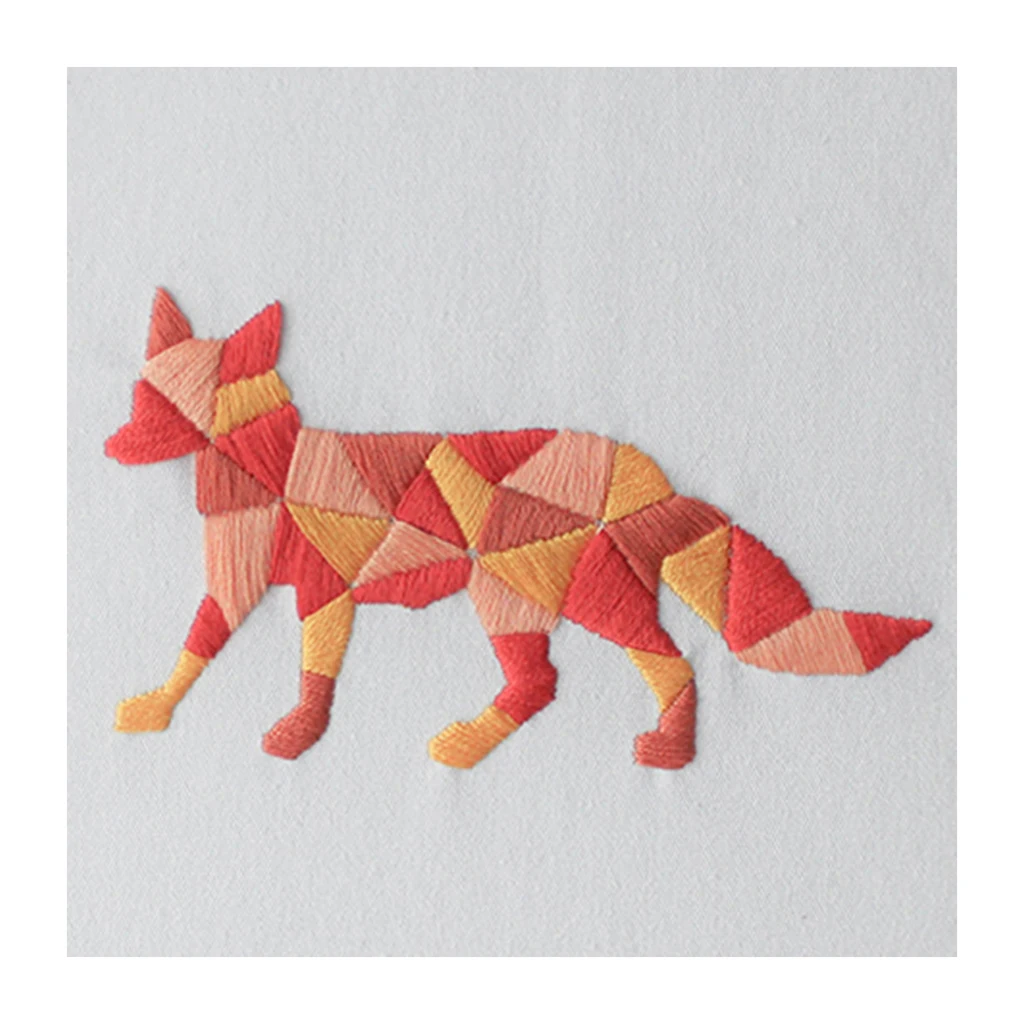 DIY Animals Pattern Embroidery Kits for Beginner Needlework 3D Cross Stitch Embroidery Set Craft Sewing Accessories