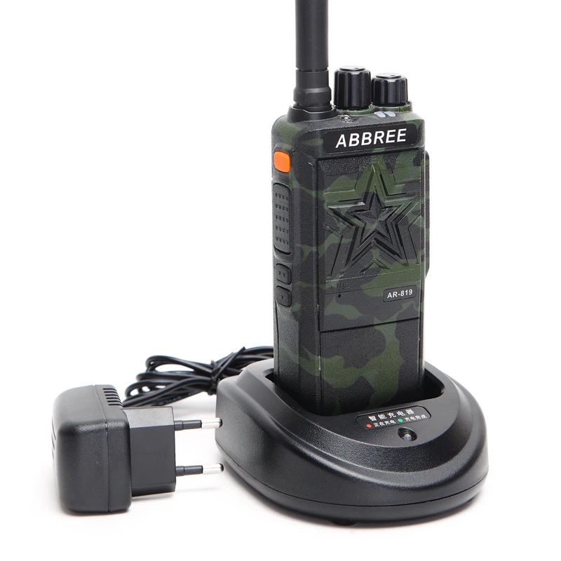 Abbree Ar819 10w Powerful No Loudspeaker 16ch 3000mah 10km Long Range Walkie Talkie