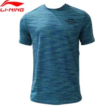 Li-Ning Мужская баскетбольная футболка 89% полиэстер 11% спандекс подкладка дышащие спортивные футболки топы футболки ATSN075 CAMJ18