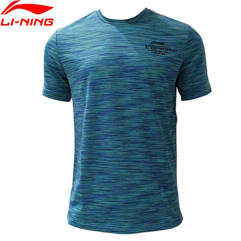

Li-Ning Men's Basketball T-shirt 89% Polyester 11% Spandex LiNing Breathable Sports Tees Tops T-shirts ATSN075 CAMJ18
