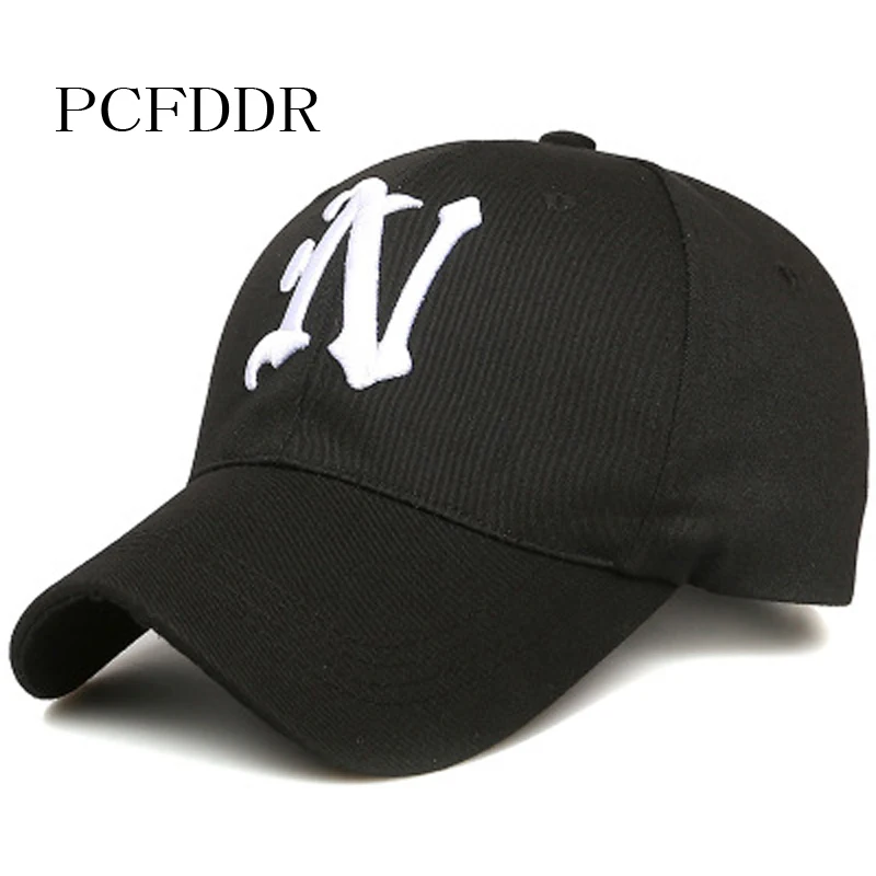 PCFDDR корейский Chao Письмо N вышитая бейсбольная Кепка для отдыха солнцезащитный козырек утка язык кепка