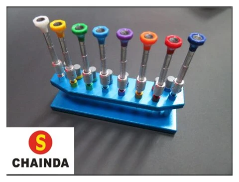 Chaves de Fenda de Alta Qualidade com Suporte de Metal Ferramenta para o Reparo do Relógio Frete Grátis Assista 8 Pcs