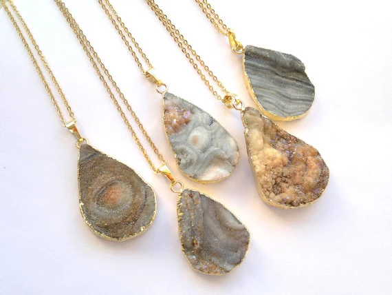 Natural Mineral Gem Jewelry Natural  Jasper Tumble Stone,+mineral free One Jasper Pendant Wire Wrapped Pendant Natural Gem Necklace