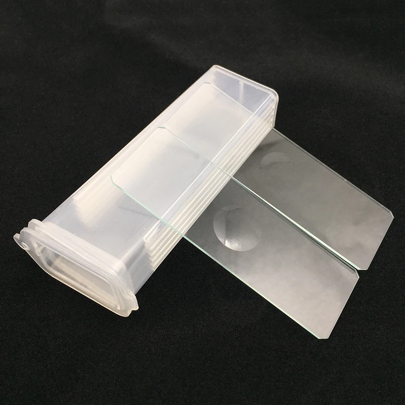 

High Quality 5 PCS Reusable Laboratorial Single Concave Microscope Blank Glass Slides 7103 Lab Consumables for Liquid Specimen