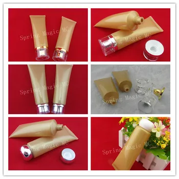 

80ml Gold Soft Tube For Hand Cream/Emulsion/CC Cream Cosmetic Tube,80g Plastic Soft tube Cosmetic packaging Empty bb Cream Tube