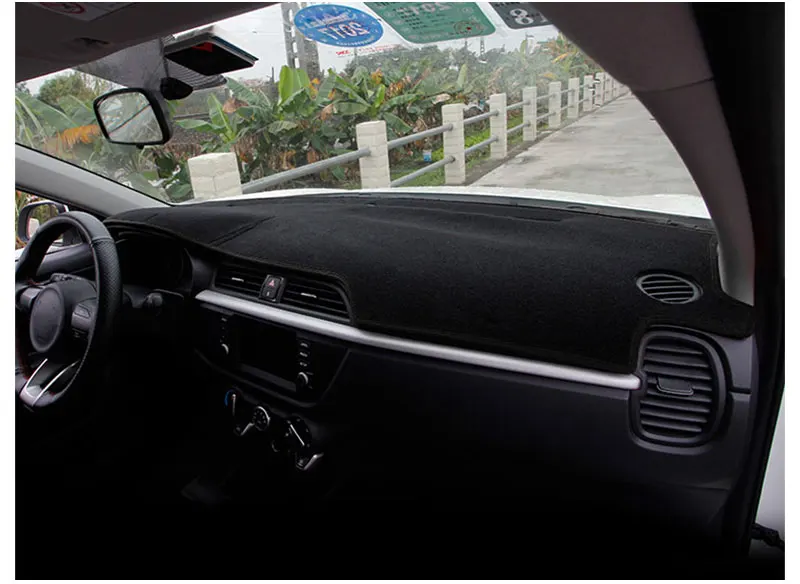 For LHD KIA RIO K2 2017 Car Dashboard Mat Covers Mats Pad Auto Shade Cushion Cars Interior Protector Platform Carpet Accessories (11)