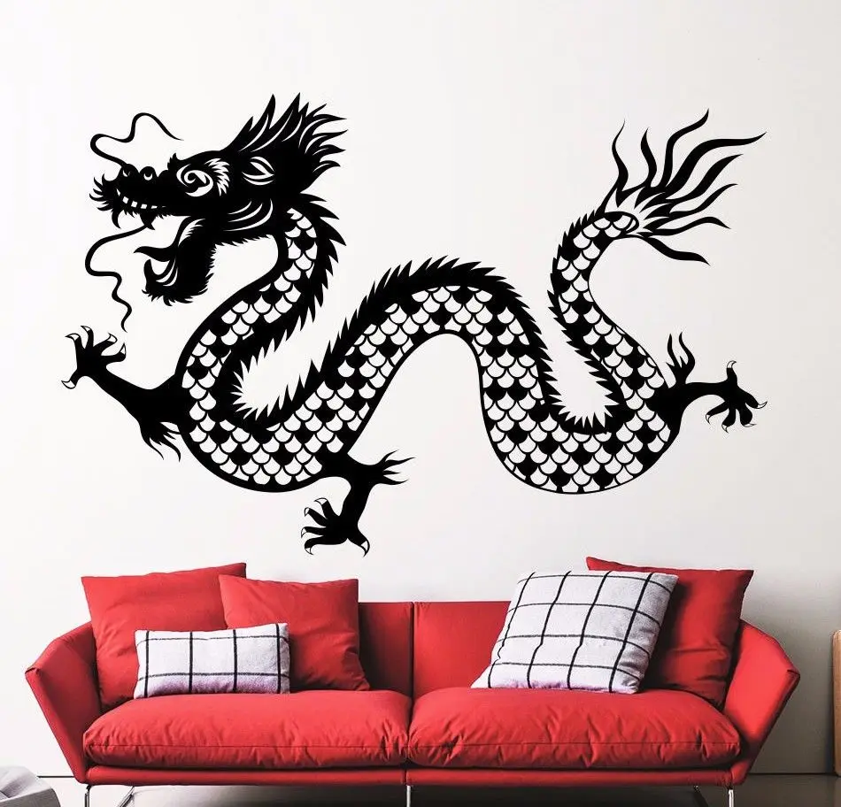 Dragon Animal Wall Decals Grandiose Art Mural For Kids Room Living Room