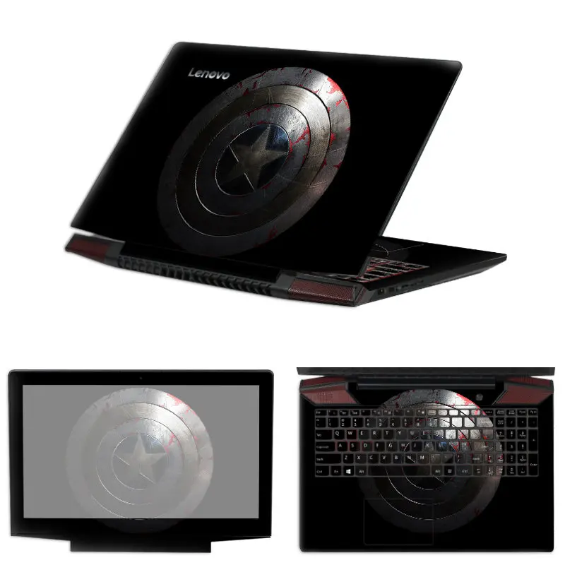 Наклейка прилагается к ноутбуку подарок мальчика крутой супергерой Железный человек ноутбук клавиатура пленка экран границы наклейка для MacBook hp Dell13 - Цвет: BZ-834
