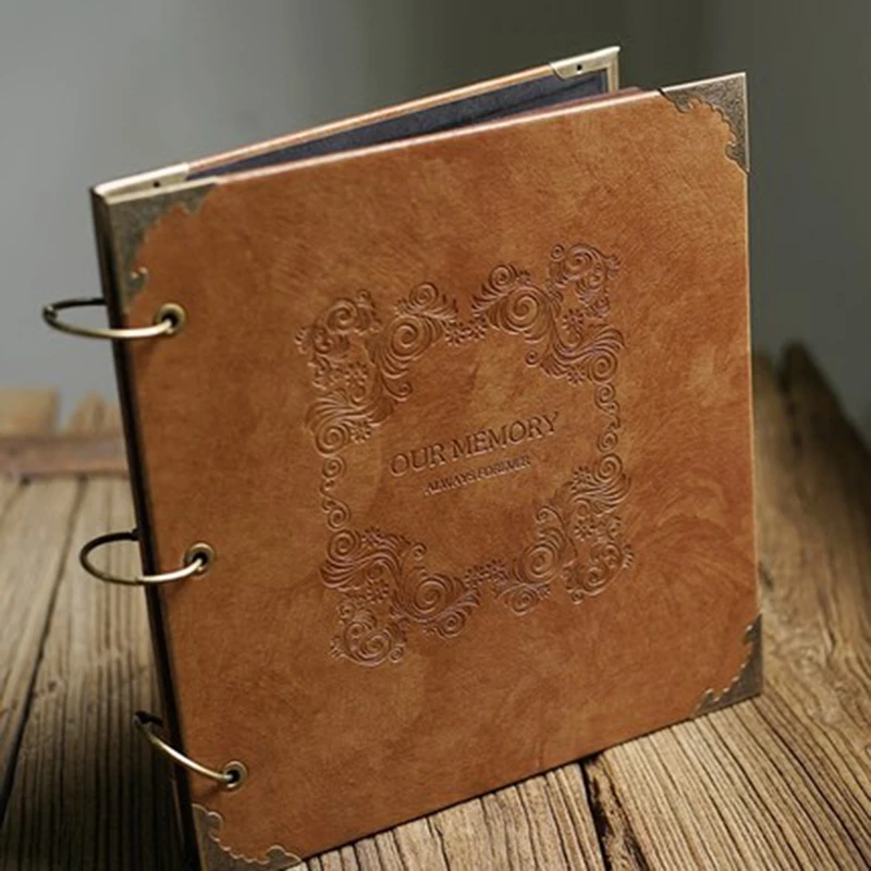 30x30cm Plaza De Cuero Grande Personalizado a medida Foto Libro Scrapbook Album
