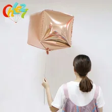 Новое поступление 1 шт. квадрат из розового золота воздушные шары на день рождения вечерние Декор гелиевый алюминиевый баллон рождественские аксессуары для вечеринки подарок