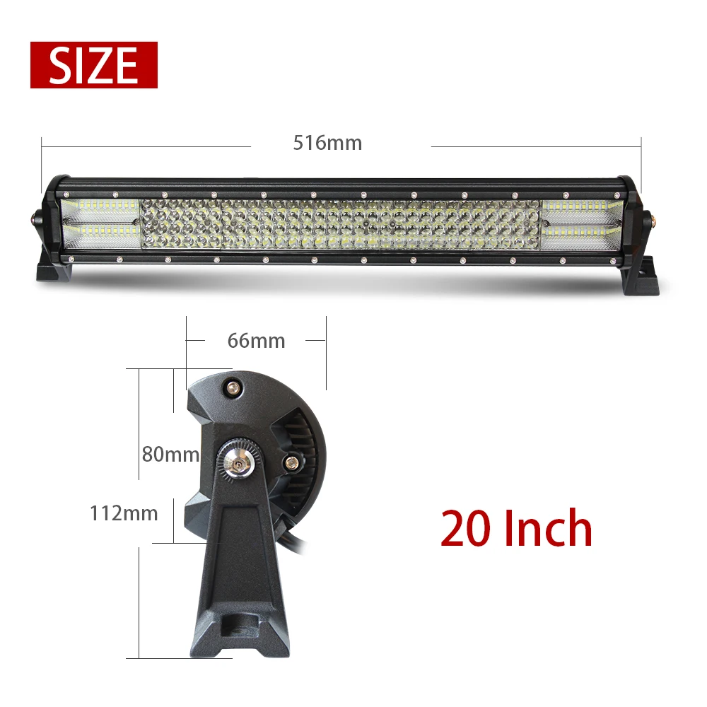 CO светильник Led Auto 468W 20 ''внедорожный светодиодный фонарь 12D 4 Row 4X4 аксессуары