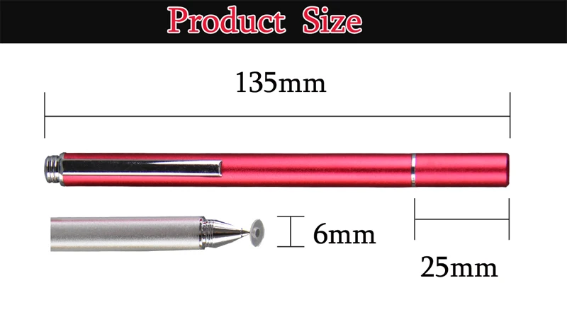Plate style stylus pen with cap -04