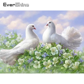 

Evershine Diamond Painting Animals Pigeon Diamond Embroidery Full Square Diamond Mosaic Cartoon Cross Stitch Diamond Beads Art