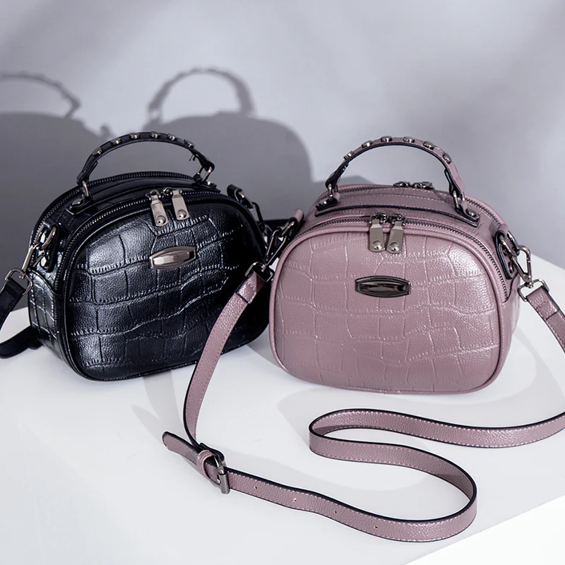

Small Bag Female 2019 New Wave Wild Leather Handbags Handbags Ladies Personality Shoulder Messenger Bag Wholesale