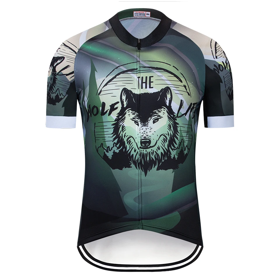 

2019 Wolf Pro team Cycling Jersey Sports Original Summer Men Bike Wear Novelty Plus Printed ropa ciclismo hombre