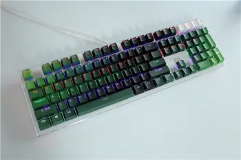 

MP 108 Keys Keycaps Thickening PBT Double Shot Backlight Blue Gradient Keycap For Cherry MX Switch Mechanical Keyboard