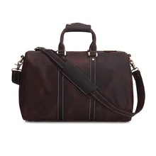 Nesitu большой Ёмкость коричневый Винтаж Crazy Horse кожа Для мужчин Дорожные сумки Портфели Сумки Курьерские сумки Сумка# M1070