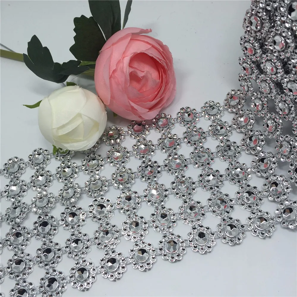 rhinestone mesh silver3