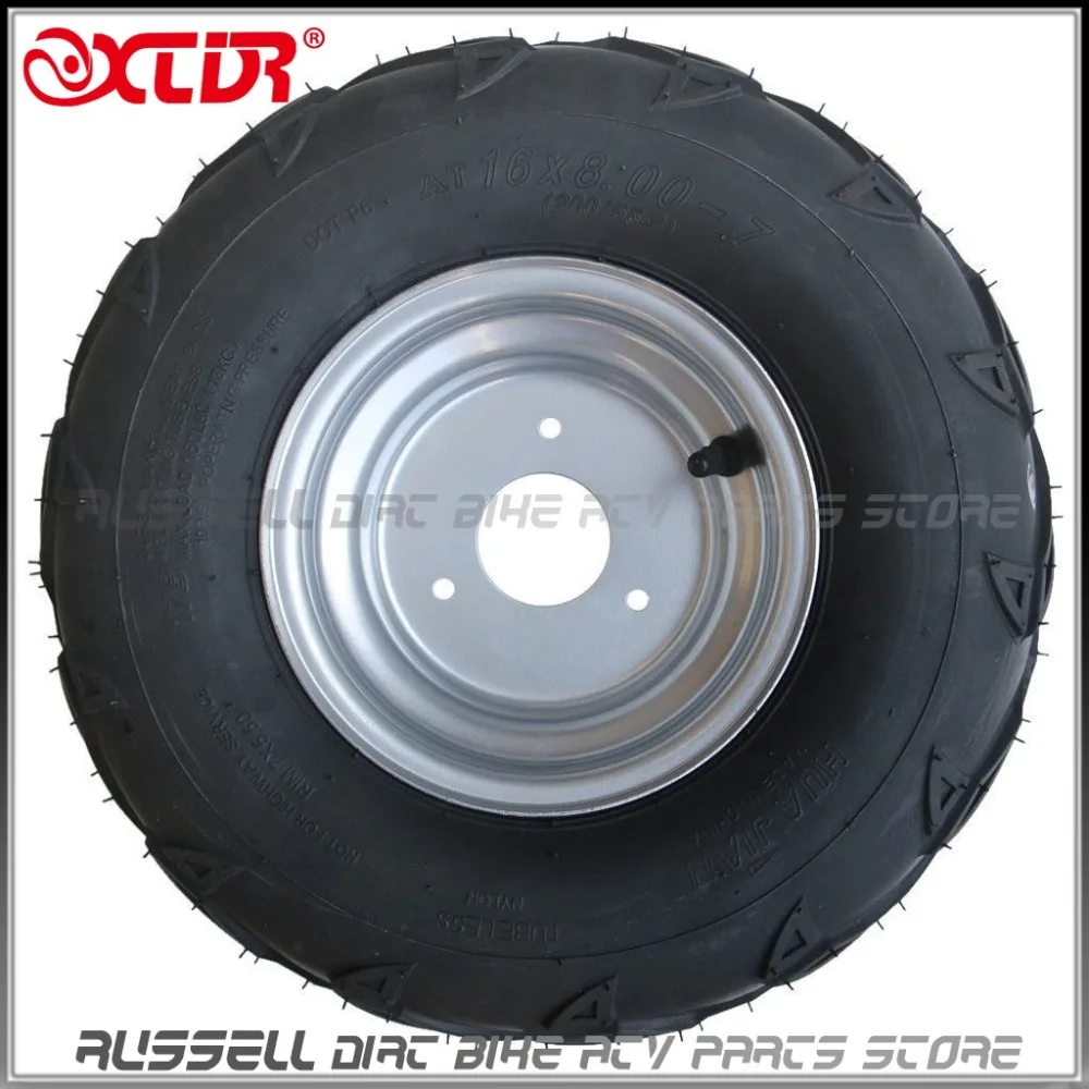 Шина и обод колеса 16x8 7 для ATV Quad SunL 110cc переднее заднее колесо Taotao 125cc Go Kart|wheels for