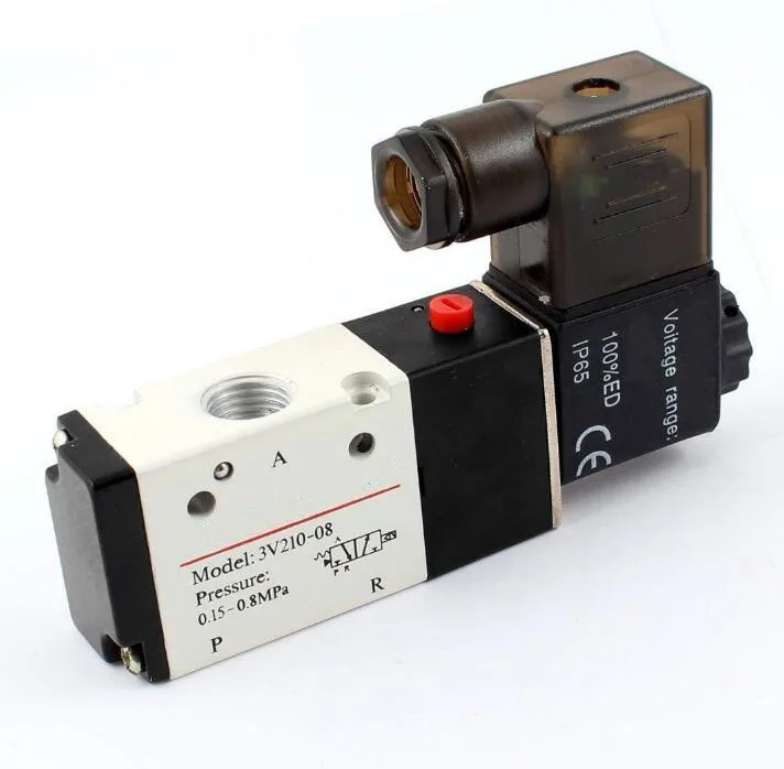 1/8" Inch Pneumatic 4 Way Electric Directional Control Air Solenoid Valve 24V AC