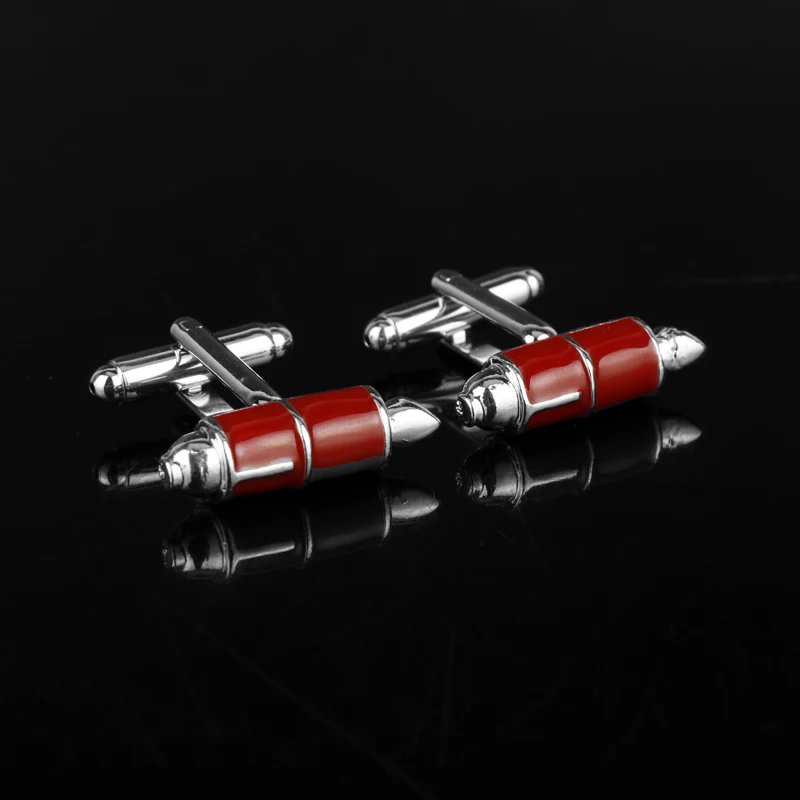 

Fashion jewelry Red Lipstick Shape Cufflink Women Men Party Wedding Shirt's Cuff Button Suit Decoration Christmas Gift