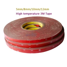 33M/Roll 3M high temperature Tape 5/8/10/12 mm Automobiles For Double Side Adhesive Tape Car Exterior Tape Car Stickers 3m 6 8 10 15 20mm double side tape sticky office decoration supplies adhesive car screen repair accessories