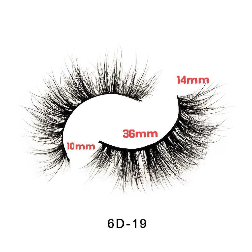 

Hand-made eyelashes 6D mink eyelashes natural dense make-up special false eyelashes wholesale custom packaging box logo
