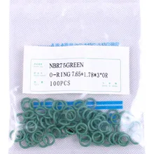 7,65*1,78 мм)#6 R12 NBR комплект резиновых уплотнительных колец, высокая термостойкость для автомобильного кондиционера клапан 1/4 5/16 3/8 1/2
