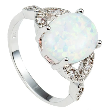 

Size 4 to 12 925 Sterling Silver Oval Cut Australia Fire Opal Ring Wedding Engagement Promise Statement Anniversary Mother's Day