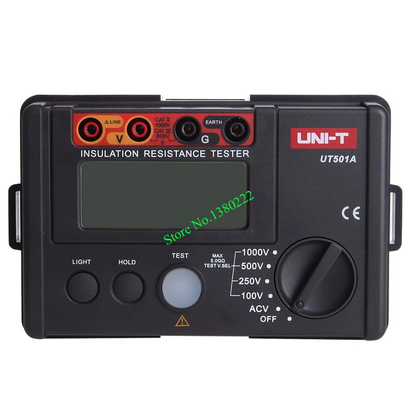 

UNI-T UT501A 100V--1000V megger Insulation earth ground resistance meter Tester Megohmmeter Voltmeter w/LCD Backlight Display